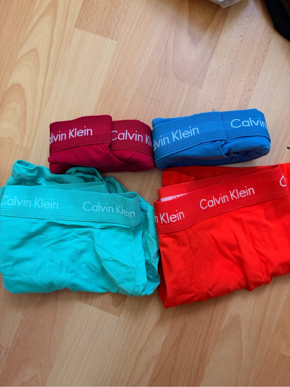 4 brand new calvin klein cotton stretch boxer briefs